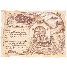 Zunftbild Versicherer auf Antikpapier im A4-Format Zunftbild Versicherer auf Antikpapier im A4-Format