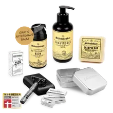 Störtebekker Shower & Shave Essential Set - Rasierhobel 'Hamburg' Schwarz Störtebekker Shower & Shave Essential Set - Rasierhobel 'Hamburg' Schwarz