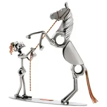 Schraubenmännchen Frau mit Pferd Schraubenmännchen Frau mit Pferd