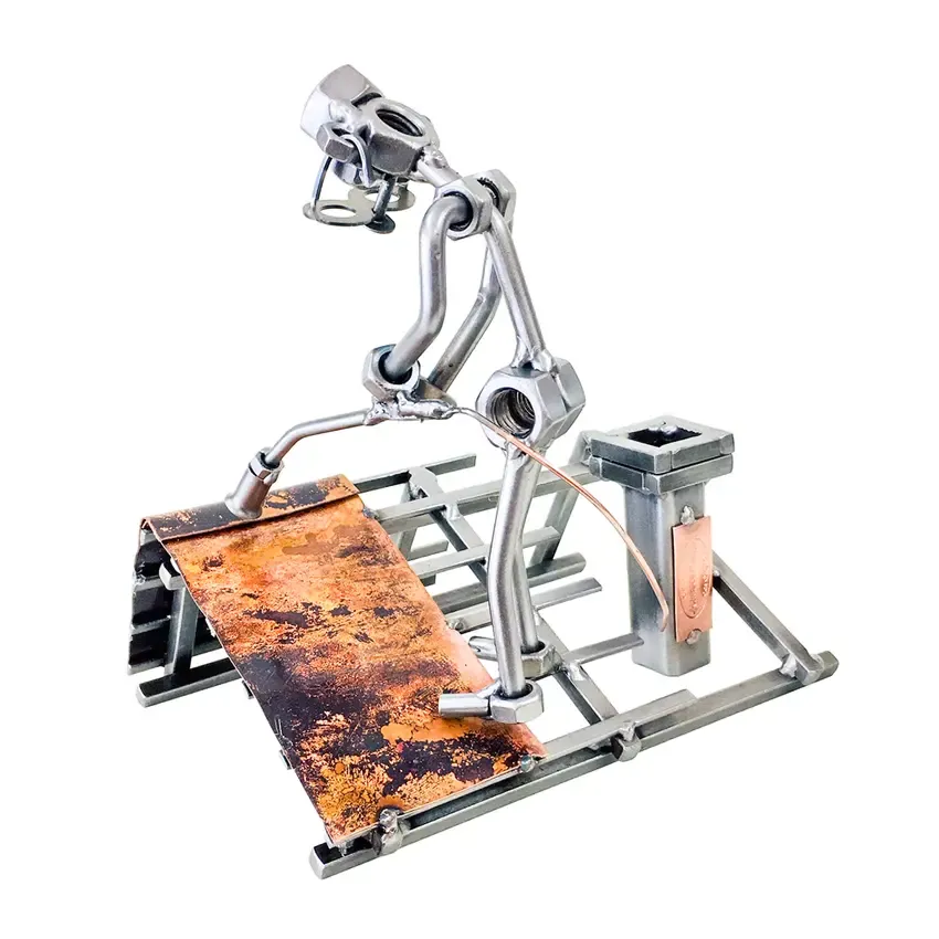 Schraubenmännchen Dachdecker mit Gasbrenner Schraubenmännchen Dachdecker mit Gasbrenner