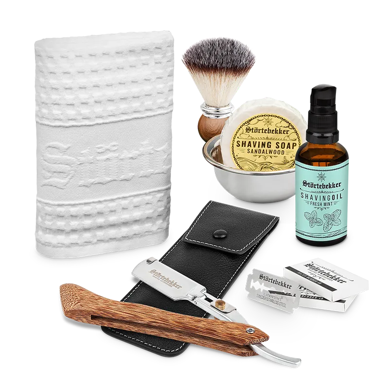 Störtebekker Rasurpflege Set Premium - Rasiermesser %27Heartwood%27 Störtebekker Rasurpflege Set Premium - Rasiermesser %27Heartwood%27