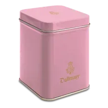 Teedose leer, altrosaDallmayr Logo, Inhalt 100g Teedose leer, altrosaDallmayr Logo, Inhalt 100g