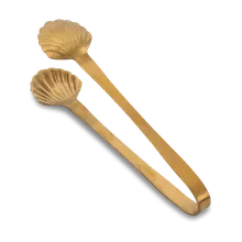 Servierzange gold Muschel klein Bitossi 17cm Servierzange gold Muschel klein Bitossi 17cm