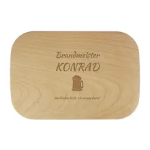 Frühstücksbrettchen "Brandmeister" mit Name 28 x 19 cm Frühstücksbrettchen "Brandmeister" mit Name 28 x 19 cm