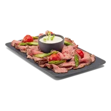 Roastbeef, Remouladensauce Box Roastbeef, Remouladensauce Box