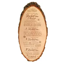 Graviertes Holzschild für Weihnachten Graviertes Holzschild für Weihnachten