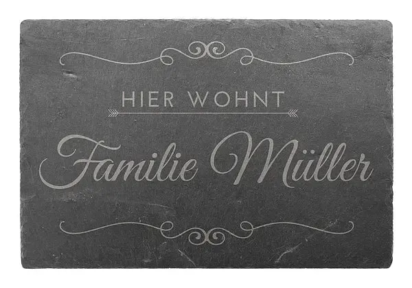 Vintage Türschild aus Schiefer 30 x 20 cm - Design Vintage Vintage Türschild aus Schiefer 30 x 20 cm - Design Vintage
