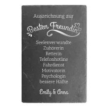 Schieferschild für beste Freunde 20 x 30 cm Schieferschild für beste Freunde 20 x 30 cm