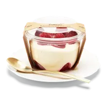 Bayerische Crème mit Himbeermark Bayerische Crème mit Himbeermark
