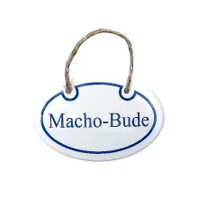 Emailleschild Machobude Emailleschild Machobude