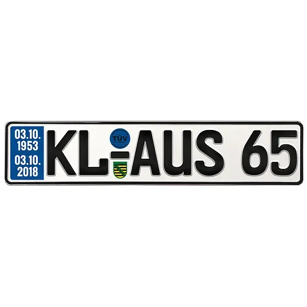 Geschenk zum 65. Geburtstag - Schild mit TÜV Geschenk zum 65. Geburtstag - Schild mit TÜV