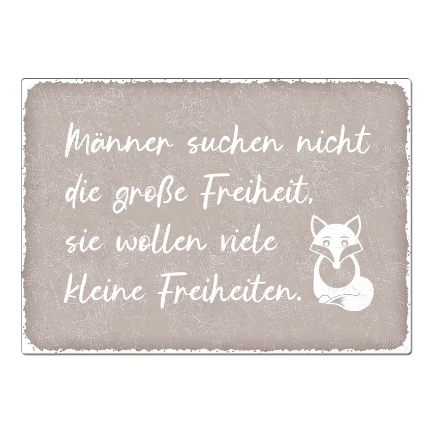 Retroschild mit Wunschtext A4 taupe Retroschild mit Wunschtext A4 taupe