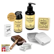 Störtebekker Shower & Shave Essential Set - Rasierhobel 'Hamburg' Rosé - Gold Störtebekker Shower & Shave Essential Set - Rasierhobel 'Hamburg' Rosé - Gold