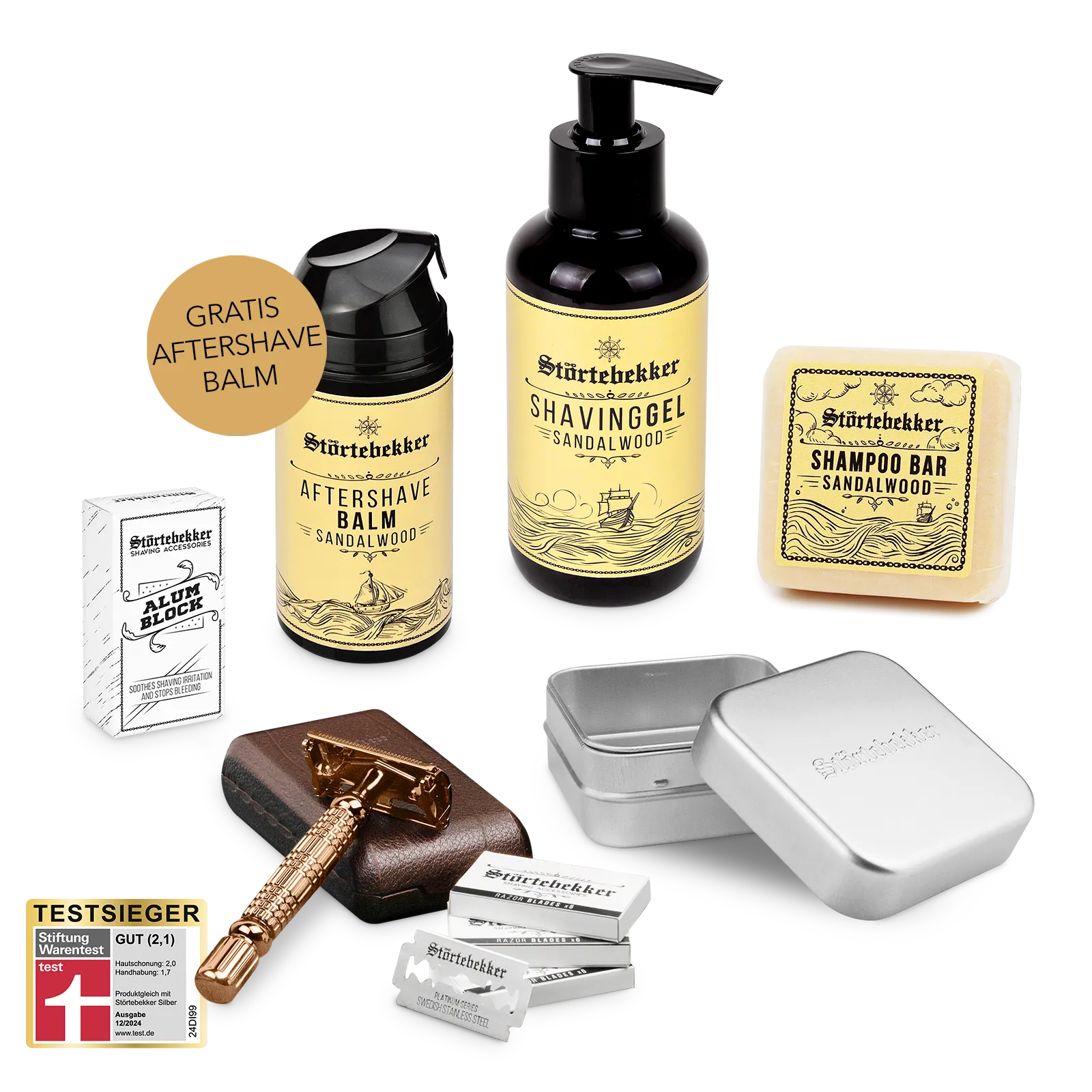 Störtebekker Shower & Shave Essential Set - Rasierhobel %27Hamburg%27 Rosé - Gold Störtebekker Shower & Shave Essential Set - Rasierhobel %27Hamburg%27 Rosé - Gold