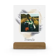 Fotogeschenk FRIENDS - Acrylschild mit eigenem Bild und Wunschtext 15 x 20 cm Fotogeschenk FRIENDS - Acrylschild mit eigenem Bild und Wunschtext 15 x 20 cm