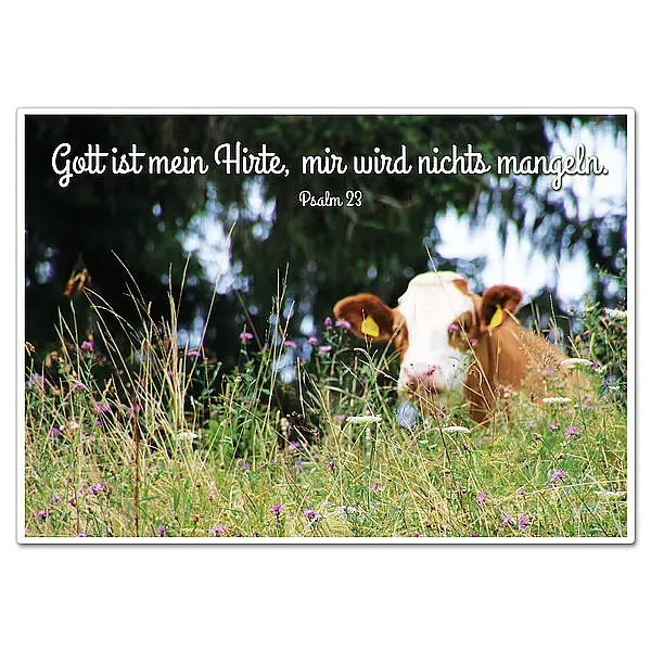 Schild mit Bibelvers "Gott ist mein Hirte" - viele Größen erhältlich Schild mit Bibelvers "Gott ist mein Hirte" - viele Größen erhältlich