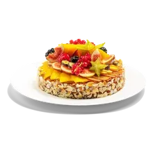Obstkuchen mit frischen Früchten Obstkuchen mit frischen Früchten