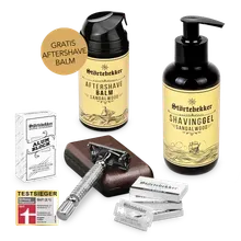 Störtebekker Rise ‘n’ Shine Shaving Set - Rasierhobel 'Hamburg' Silber Störtebekker Rise ‘n’ Shine Shaving Set - Rasierhobel 'Hamburg' Silber