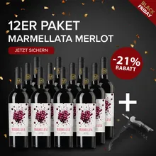 Torrevento BLACK WEEK 12x Marmellata Merlot + GRATIS Kellnermesser Torrevento BLACK WEEK 12x Marmellata Merlot + GRATIS Kellnermesser