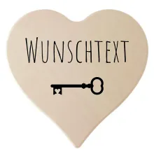 Holzherz mit Wunschtext und Symbol - 24 cm Holzherz mit Wunschtext und Symbol - 24 cm