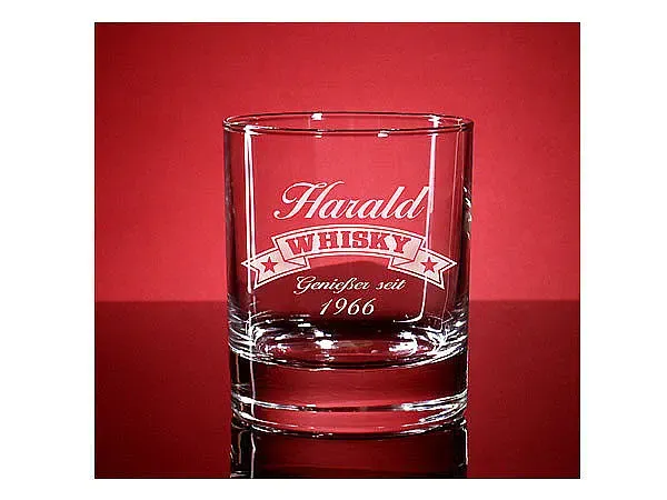 Whiskyglas Islande mit Gravur Whiskyglas Islande mit Gravur