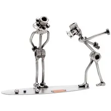 Schraubenmännchen 2 Boule oder Boccia Spieler Schraubenmännchen 2 Boule oder Boccia Spieler