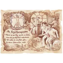 Zunftbild Ergotherapeut auf Antikpapier im A4-Format Zunftbild Ergotherapeut auf Antikpapier im A4-Format