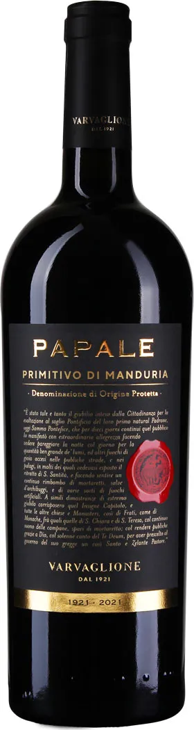 Varvaglione Papale Oro Primitivo di Manduria Varvaglione Papale Oro Primitivo di Manduria