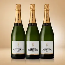 Champagne Castelnau Champagner Castelnau Brut Réserve – 3er Sparpaket Champagne Castelnau Champagner Castelnau Brut Réserve – 3er Sparpaket