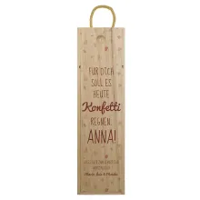 Weinkiste zum Geburtstag mit Konfetti-Dekor Design 2 Weinkiste zum Geburtstag mit Konfetti-Dekor Design 2