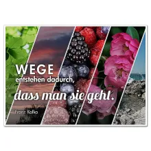 Schild mit Zitat von Franz Kafka "Wege entstehen..." A4 Schild mit Zitat von Franz Kafka "Wege entstehen..." A4