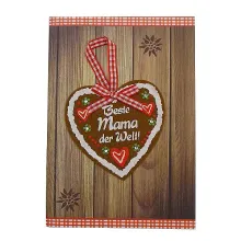 Klappkarte als Grußkarte für die beste Mama mit Briefumschlag Klappkarte als Grußkarte für die beste Mama mit Briefumschlag