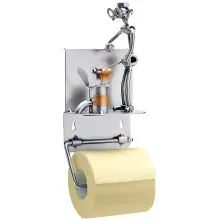 Schraubenmännchen Pinkler mit Toilettenpapierhalter Schraubenmännchen Pinkler mit Toilettenpapierhalter