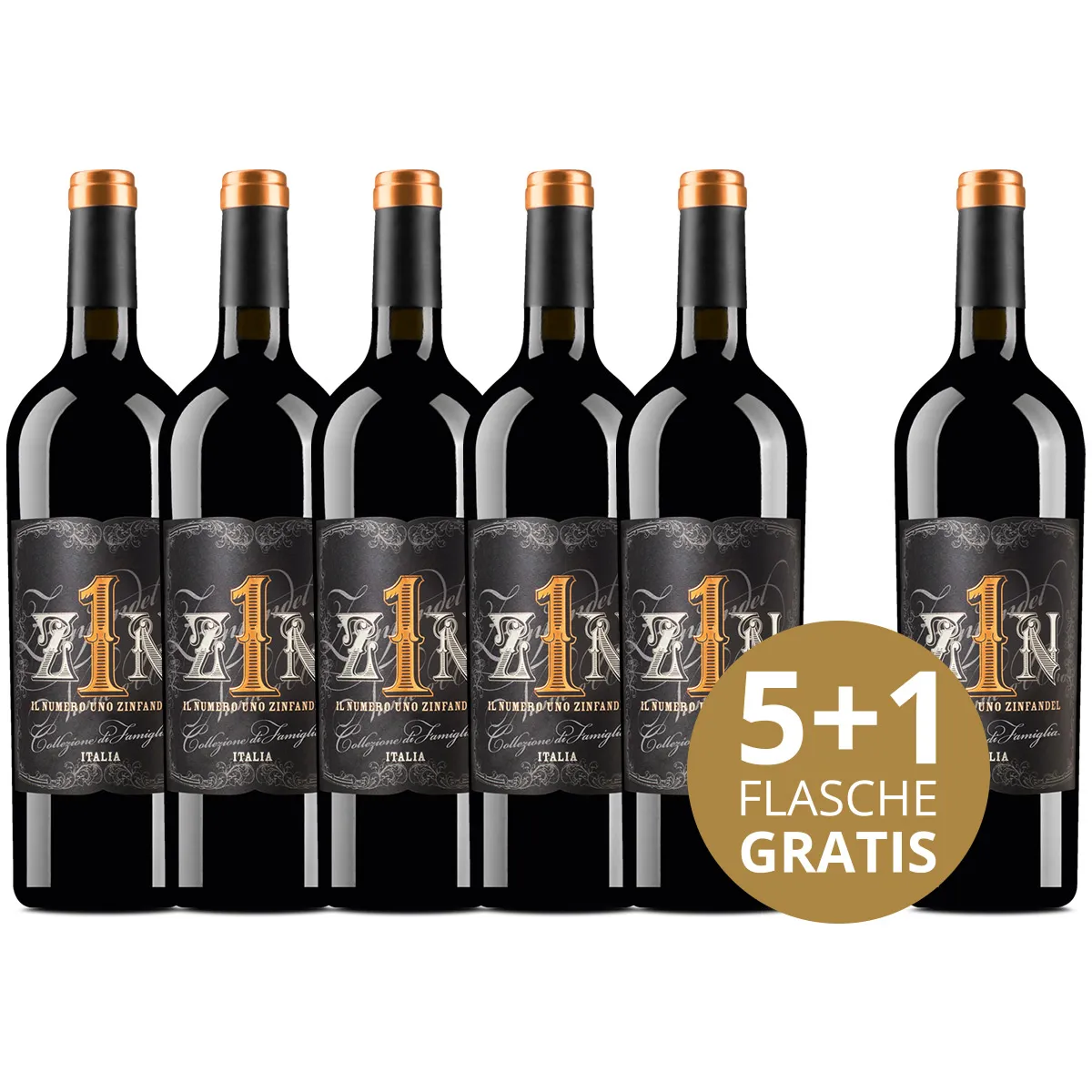Aktionspaket 6 Fl. Z1N Il Numero Uno Zinfandel Aktionspaket 6 Fl. Z1N Il Numero Uno Zinfandel