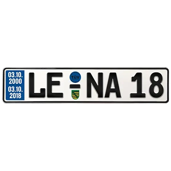 Geschenk zum 18. Geburtstag - Schild mit TÜV Geschenk zum 18. Geburtstag - Schild mit TÜV