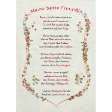 Auszeichnung für die beste Freundin - modern Auszeichnung für die beste Freundin - modern