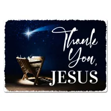Weihnachtsgeschenk Blechschild A4 "Thank You, Jesus" Weihnachtsgeschenk Blechschild A4 "Thank You, Jesus"