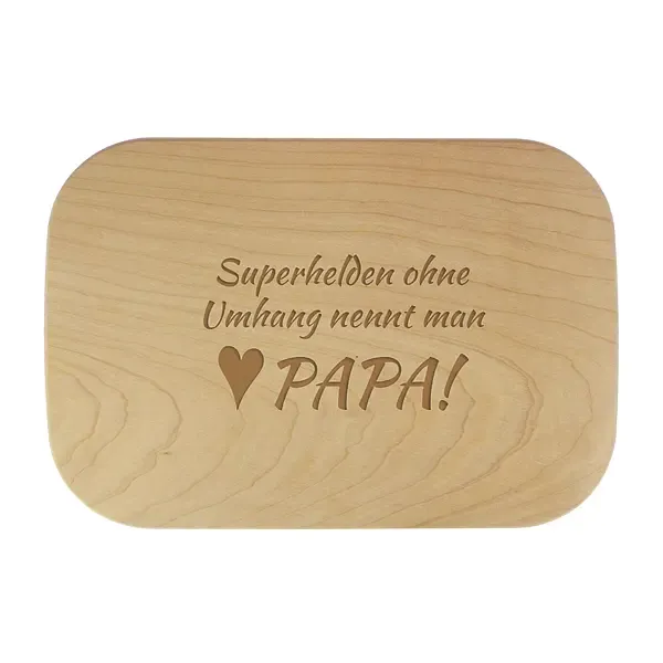 Gravur auf Schneidebrett - Für den besten Papa 28x19 cm Gravur auf Schneidebrett - Für den besten Papa 28x19 cm