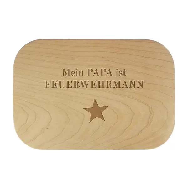 Frühstücksbrettchen für Papa Feuerwehrmann 28x19 cm Frühstücksbrettchen für Papa Feuerwehrmann 28x19 cm
