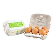 6 frische Chiemgauer Bio-Eier, Güteklasse A Gewichtsklasse L 6 frische Chiemgauer Bio-Eier, Güteklasse A Gewichtsklasse L