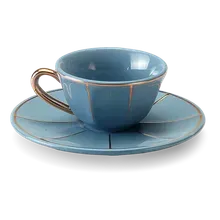 Teetasse hellblau Vintage Bitossi Ø 10,6cm Teetasse hellblau Vintage Bitossi Ø 10,6cm