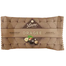 Pastiglie Leone Haselnusskrokant mit Schokoladenüberzug 35g Pastiglie Leone Haselnusskrokant mit Schokoladenüberzug 35g