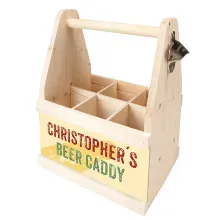 Beer Caddy mit Name - ein Geschenk für Männer Beer Caddy mit Name - ein Geschenk für Männer