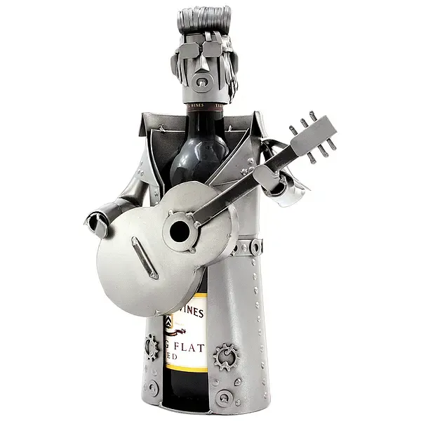 Weinflaschenhalter mit Motiv cooler Rocker Weinflaschenhalter mit Motiv cooler Rocker