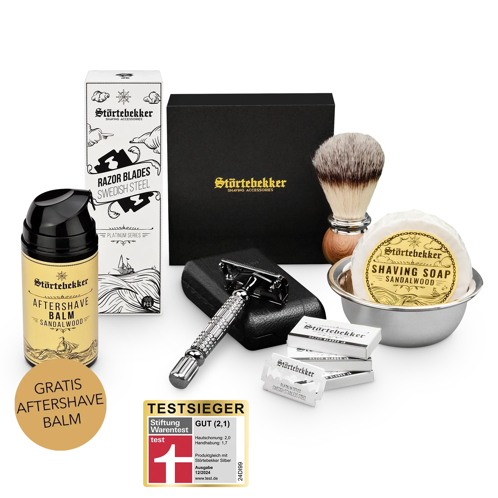 Störtebekker Anti Hautirritationen Set Premium + Gratis Aftershave Störtebekker Anti Hautirritationen Set Premium + Gratis Aftershave
