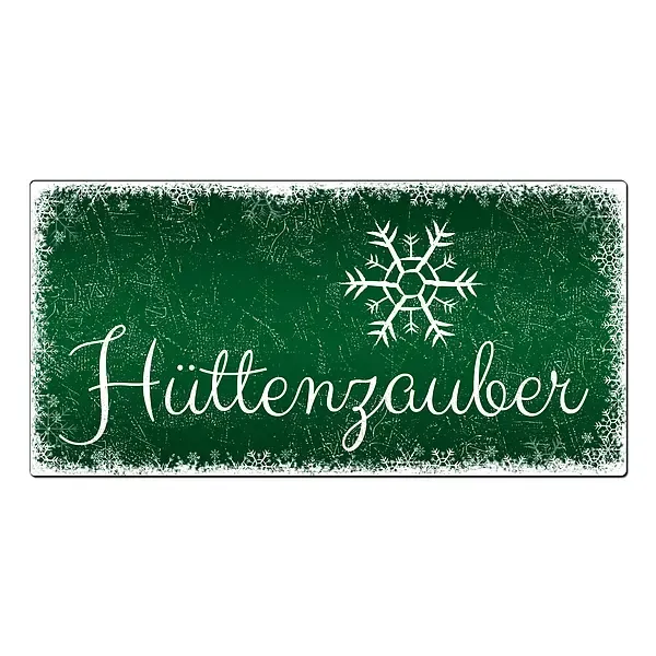 Weihnachtsdeko Schneegestöber - Schild mit Wunschtext - Farbe grün - Format 30 x 15 cm Weihnachtsdeko Schneegestöber - Schild mit Wunschtext - Farbe grün - Format 30 x 15 cm