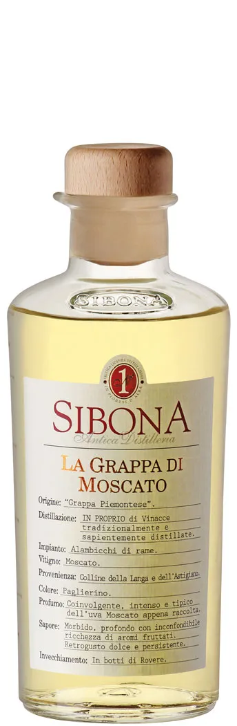 Sibona Grappa di Moscato 0,5 l Sibona Grappa di Moscato 0,5 l