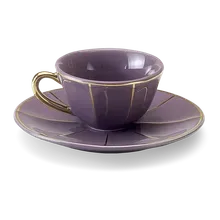 Teetasse violett Vintage Bitossi Ø 10,6cm Teetasse violett Vintage Bitossi Ø 10,6cm