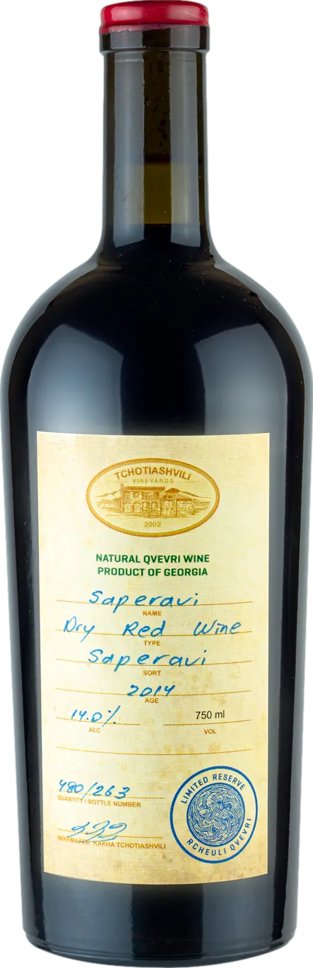 Tchotiashvili Saperavi Reserve 2016 Tchotiashvili Saperavi Reserve 2016