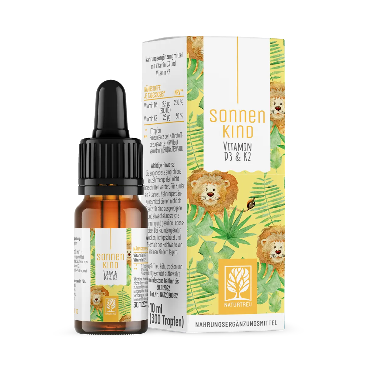 Sonnenkind Vitamin D Tropfen (D3 + K2) Sonnenkind Vitamin D Tropfen (D3 + K2)